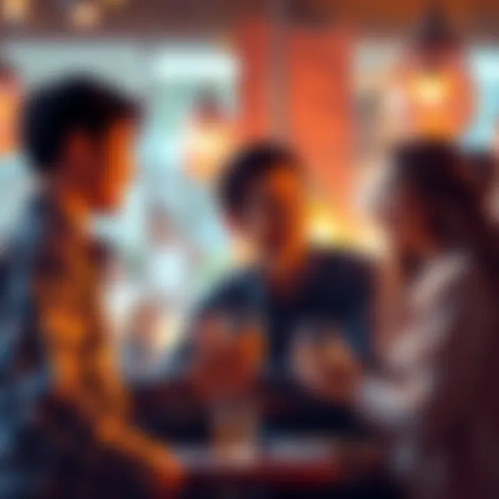 Strengthening Venus for Better Relationships A warm and inviting scene showing people engaging in friendly conversation and sharing positive interactions, symbolizing healthy relationships and diplomacy.
