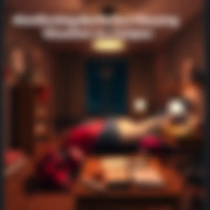 College student relaxing in a cozy private room with study materials and personal touches