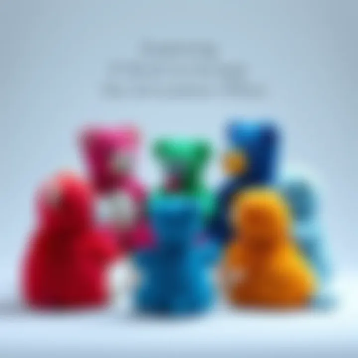 A group of colorful stuffed animals sitting together in a circle, representing a discussion about reality.