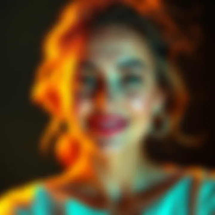 A woman with radiant skin and a confident smile, showcasing beauty and femininity