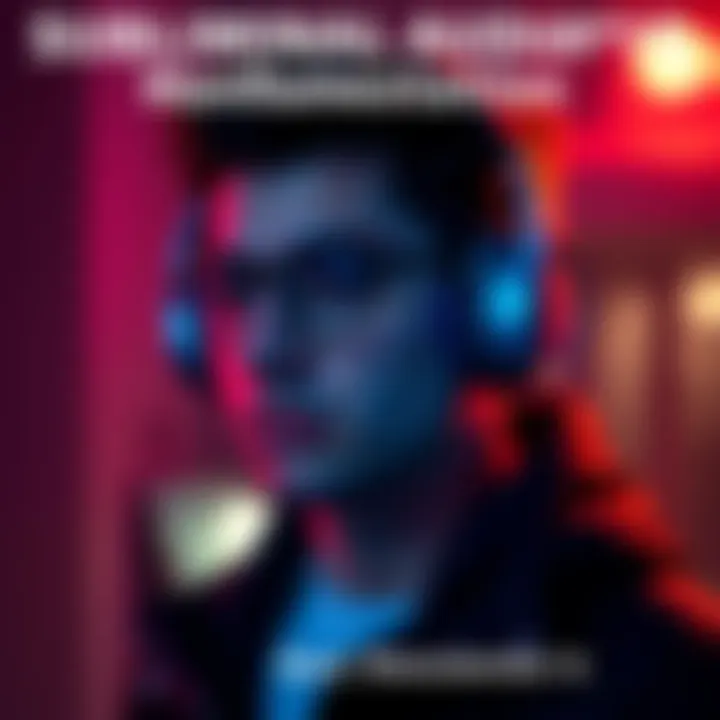 A person wearing headphones, listening to subliminal audio for self-improvement and goal manifestation.