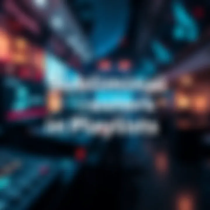 A visual representation of music playlists with subliminal messaging symbols, showcasing where subliminal boosters might be placed.