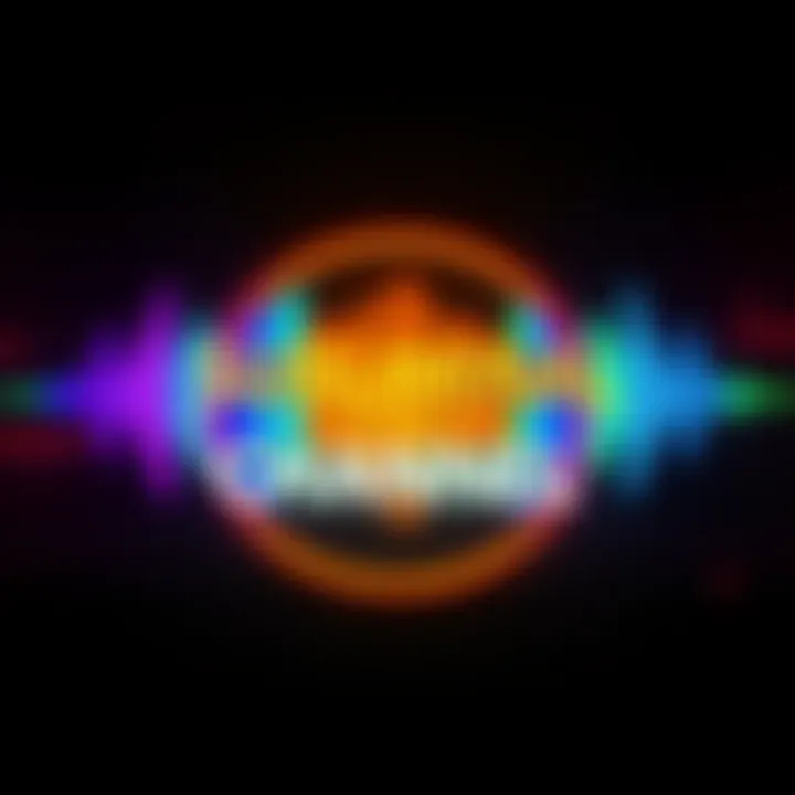 Subliminal Channel Logo Colorful logo representing a subliminal channel with sound waves and custom text suggestions