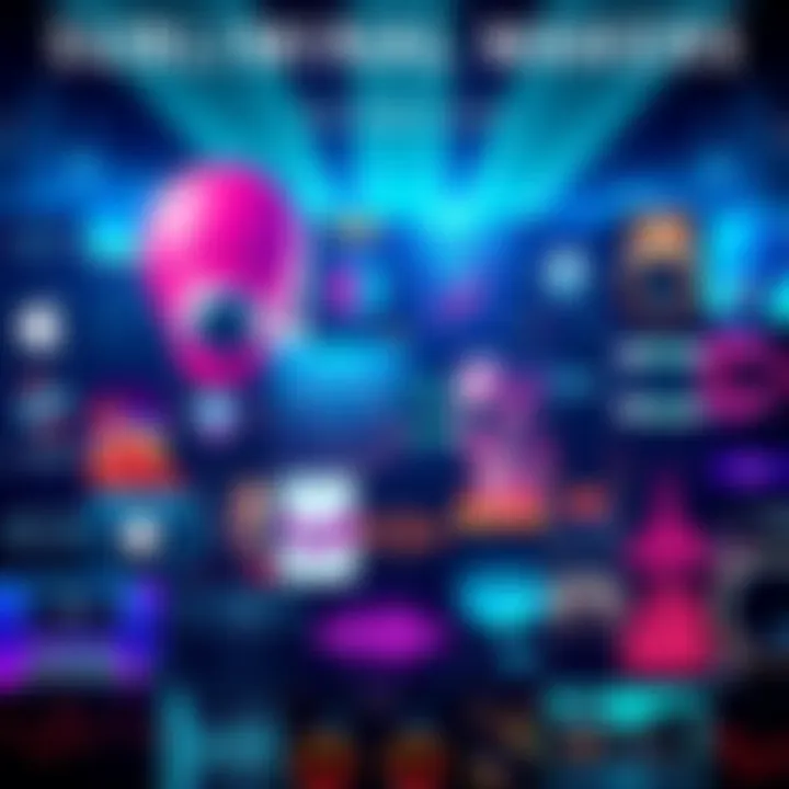 Subliminal Makers Showcase A vibrant collage of various subliminal makers and their unique audio designs, highlighting creativity and diversity in the community.