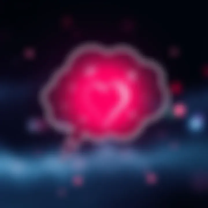 An illustration showing a heart symbol and subliminal messages in a thought bubble, representing the idea of attracting a boyfriend through subliminal techniques.