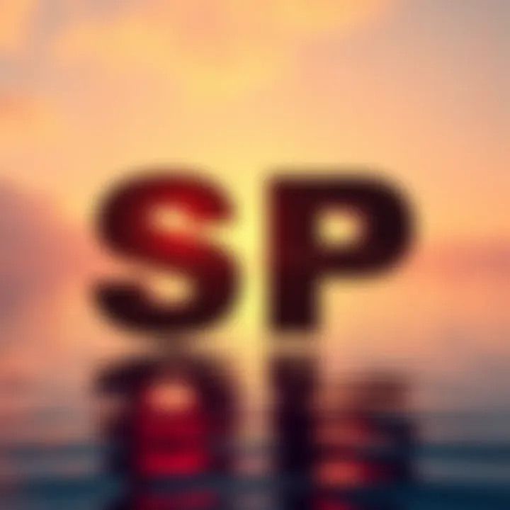 A visualization of a subliminal message featuring the letters SP with a calm background.