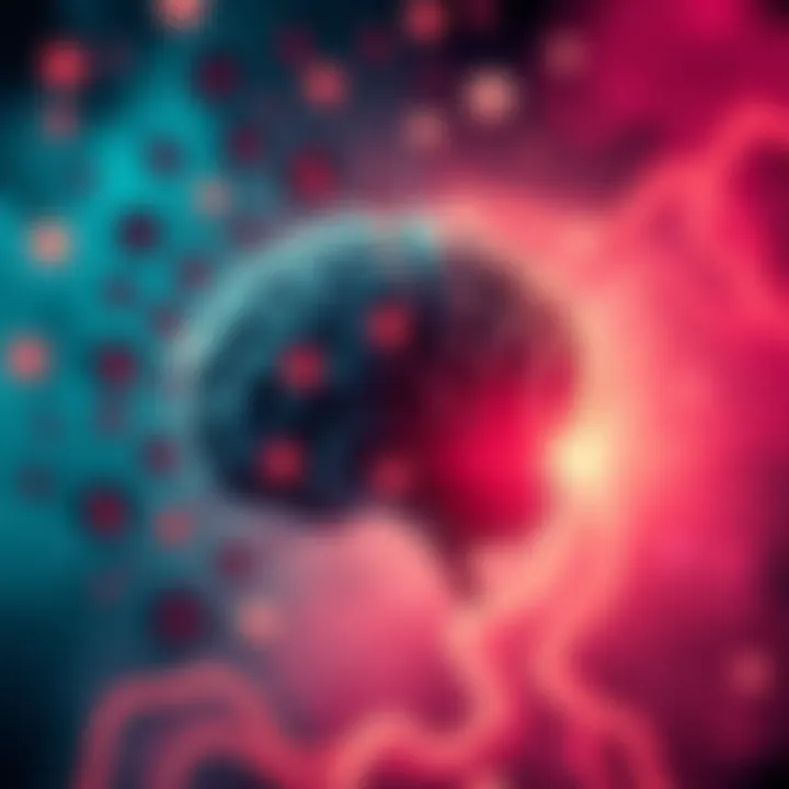 Illustration showing subtle cues influencing people's choices, like a brain with hidden symbols around it.