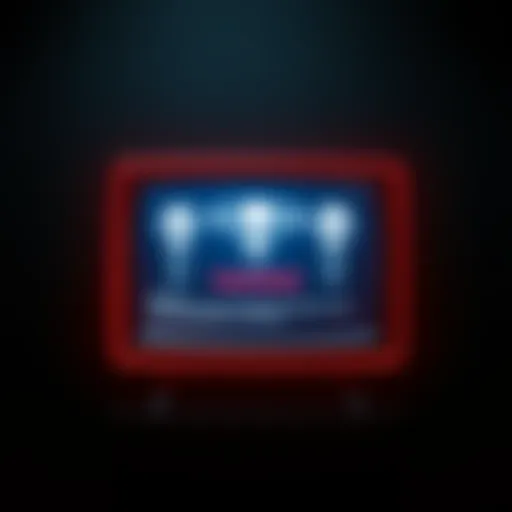 A graphic showing a TV screen with alien symbols and subliminal messages in a dark environment, representing the concept of subliminal messaging for alien contact preparation.