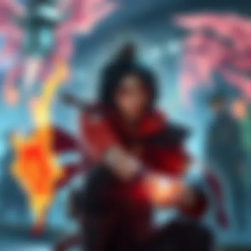 A summoner engaged in a practice session without using circles, showing a focused expression as they channel their energy.