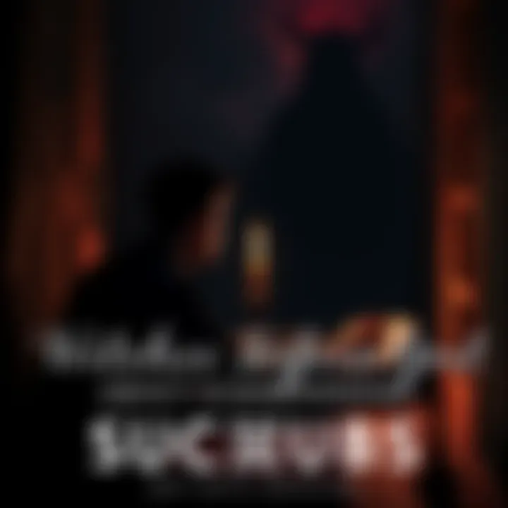 Summoning a Succubus A person in a dimly lit room with a candle, attempting to summon a succubus, with a shadowy figure emerging nearby