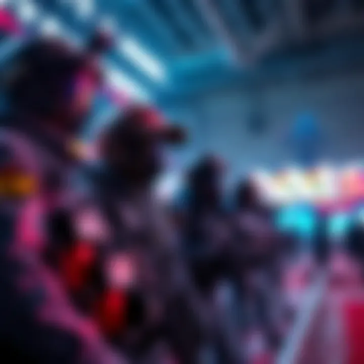 Security personnel preparing for the Super Bowl event with equipment and measures in place