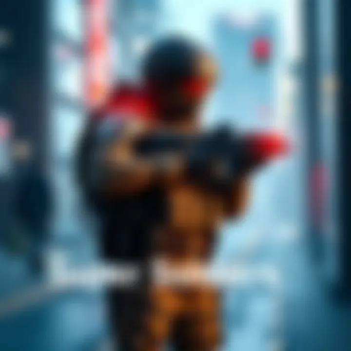 A futuristic super soldier wearing advanced tactical gear and augmented enhancements, standing ready for combat.