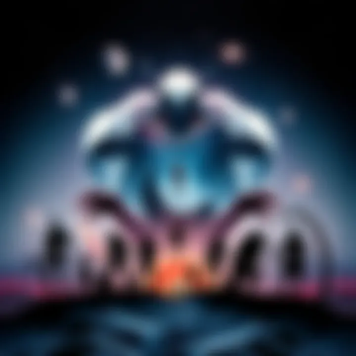 A collage of various supernatural beings, including reptilian figures and alien silhouettes against a starry background, representing beliefs in the supernatural.