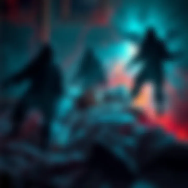 A woman in bed experiencing a vivid dream with shadowy figures around her, symbolizing her connection to supernatural beings.