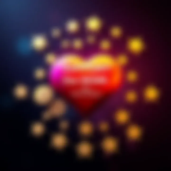Support Our Work A heart symbol with donation coins and positive review stars around it, representing community support and growth.
