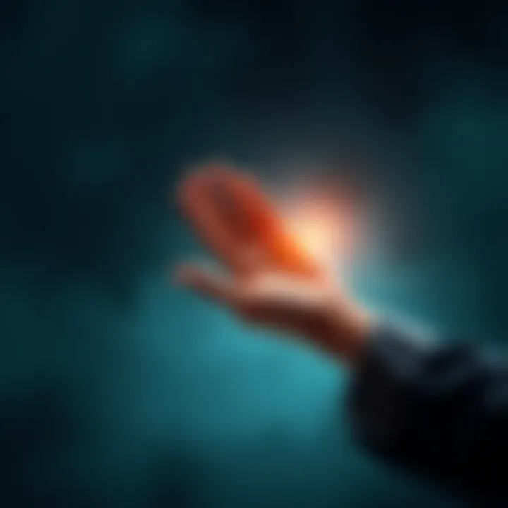 A supportive hand reaching out to someone feeling isolated and overwhelmed, symbolizing help and solidarity.