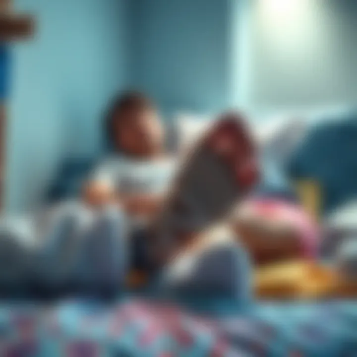A person resting with a broken foot while being comforted by a supportive friend.