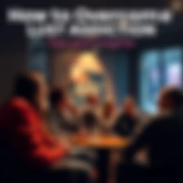 Group of people sharing experiences and advice in a supportive environment