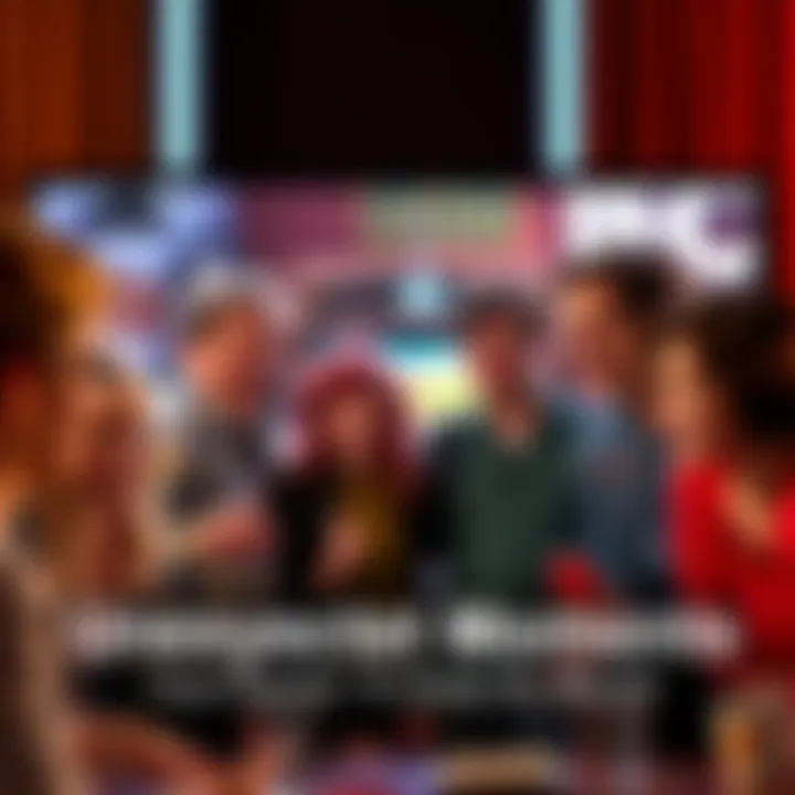 Surprising scene from a popular TV show A group of characters sharing a funny moment on screen, capturing a lively and unexpected twist in the story
