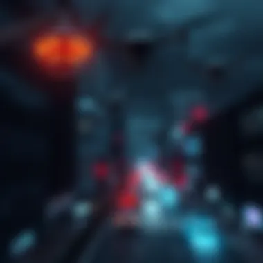 Surveillance and Control A dark city skyline with surveillance cameras and drones watching over the streets, symbolizing a future of extreme monitoring and societal control.