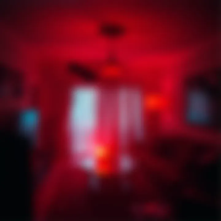 A dark living room captured on surveillance video showing objects moving mysteriously, highlighting unsettling poltergeist activity.