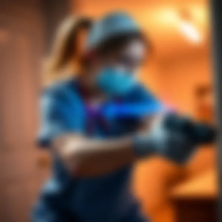 Portland nurse Susan Kuhnhausen bravely fighting off an attacker in her home, showcasing her strength and courage.