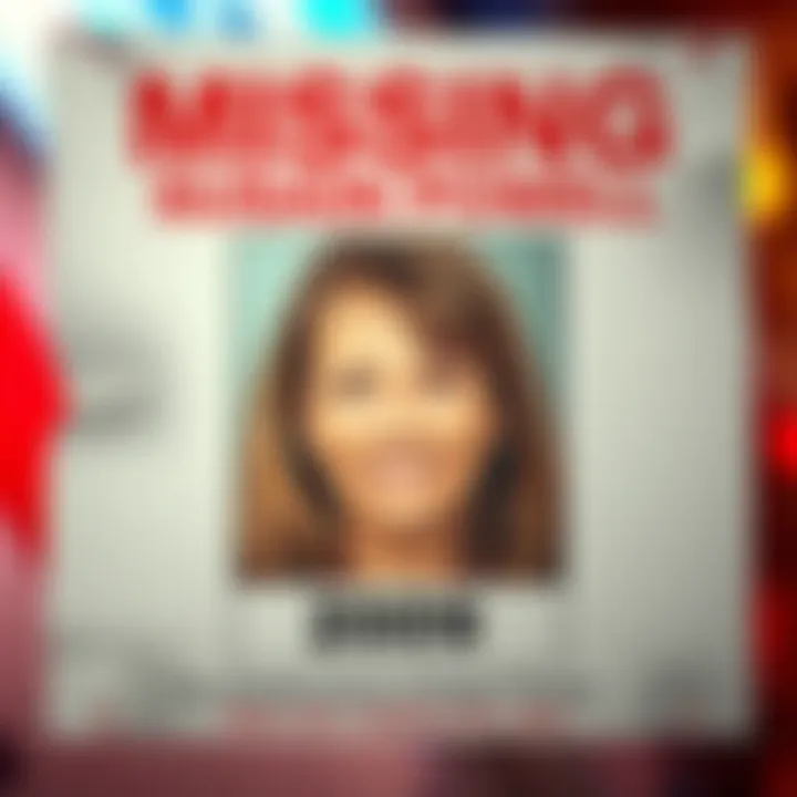 A poster featuring Susan Powell's photo with a missing person's notice, highlighting the year 2009 and asking for information about her disappearance.