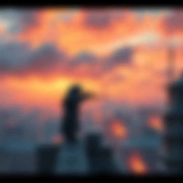 A figure resembling a sniper is seen crouching on a rooftop moments before Charlie Kirk's assassination, with chaos unfolding below.