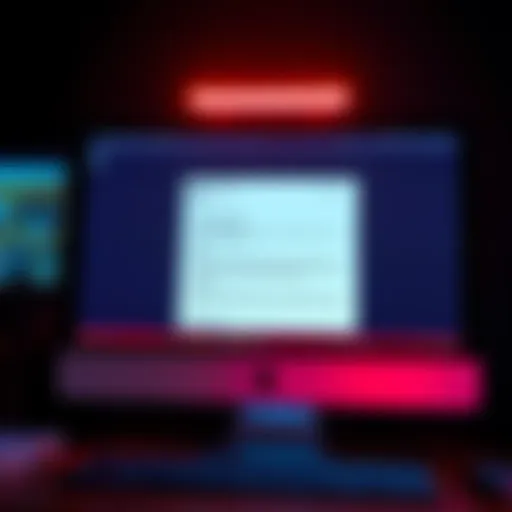 A computer screen displaying a questionable email with red flags indicating potential scam, highlighting concerns over email security.