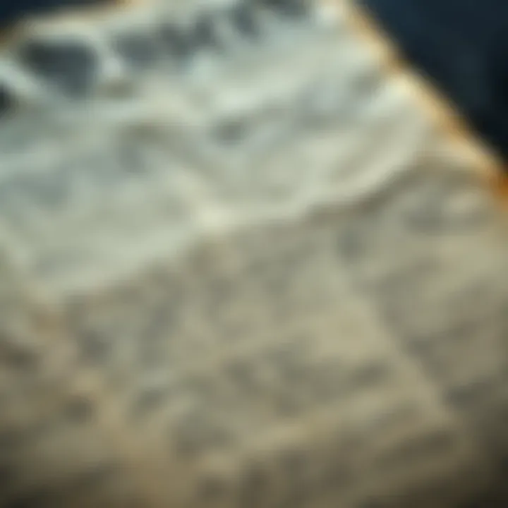Close-up of the Sussex Declaration manuscript showing handwritten text and signatures from the 1780s.