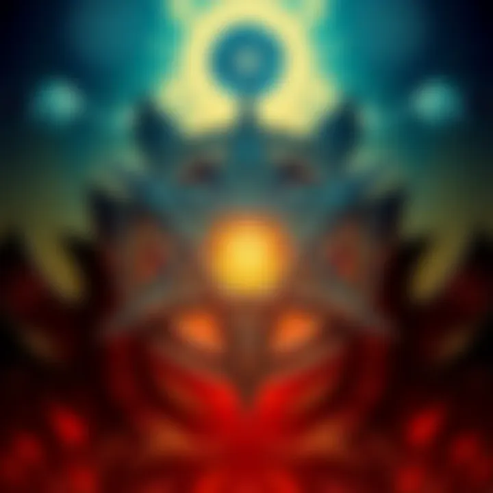 Symbolic Fusion of Swastika and Star of David in Hermetic Tarot An artistic representation of the swastika integrated with the Star of David, highlighting their complex symbolism in the Hermetic Tarot.