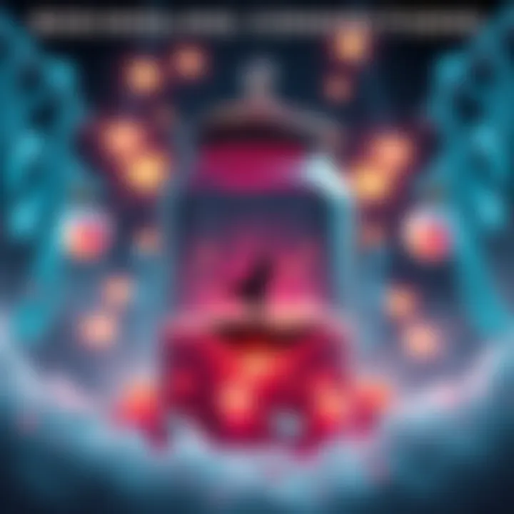 A mystical sweeting jar surrounded by glowing symbols of love and dreams, evoking deep emotional connections.