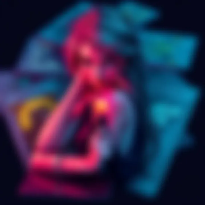 A collection of tarot cards featuring designs inspired by popular Swiftie songs, showcasing unique visuals that match the card meanings.