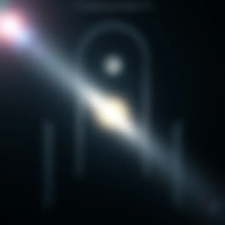 Symbol of Light and Control A bright light shining through a dark room, symbolizing the contrasting ideas of freedom and enslavement.