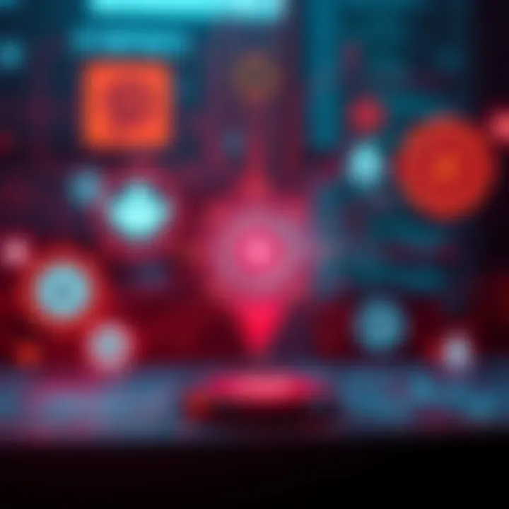 A visual representation showing various symbols being tracked and analyzed, illustrating their applications in different fields.