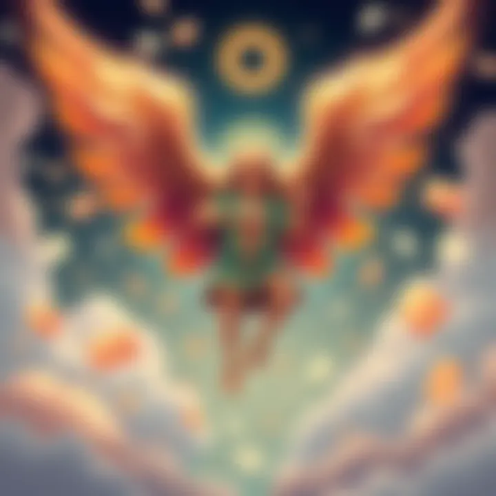 Symbolic Representation of Mercury An illustration depicting Mercury, the mythical messenger, with wings on his sandals and a caduceus, surrounded by symbols of communication like letters and speech bubbles.