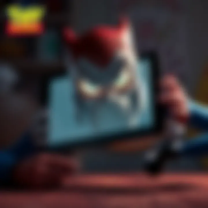 Tablet villain from Toy Story 5 A menacing tablet device is portrayed as the new villain in Toy Story 5, symbolizing the decline of traditional toys.