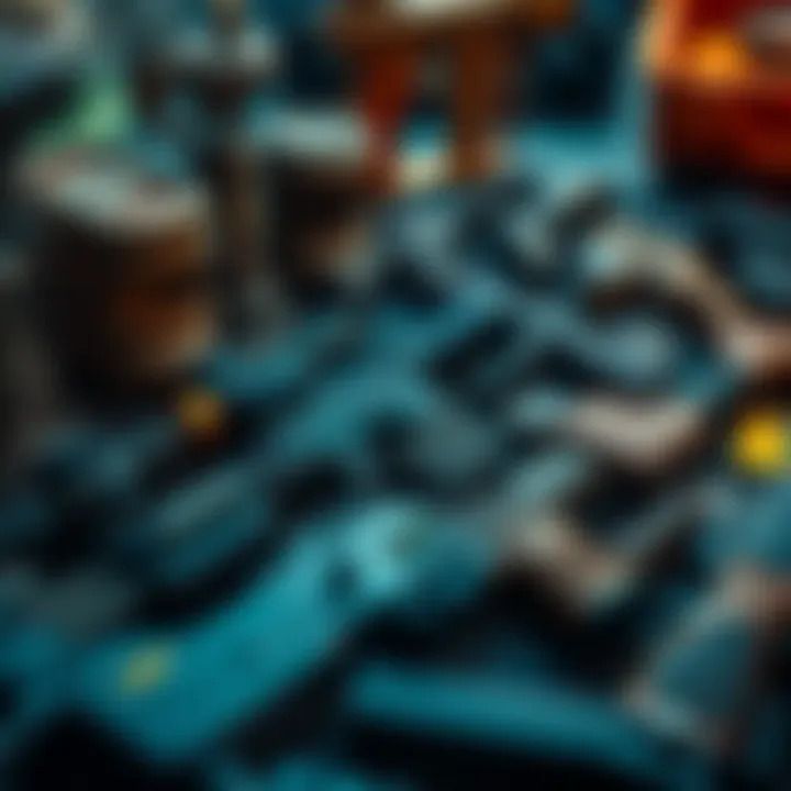 A collection of firearms and tactical gear linked to Epstein found in recently uncovered documents.