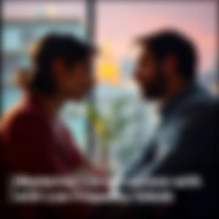 Two people engaged in a thoughtful conversation, showing a relaxed atmosphere and open body language, demonstrating effective communication techniques.