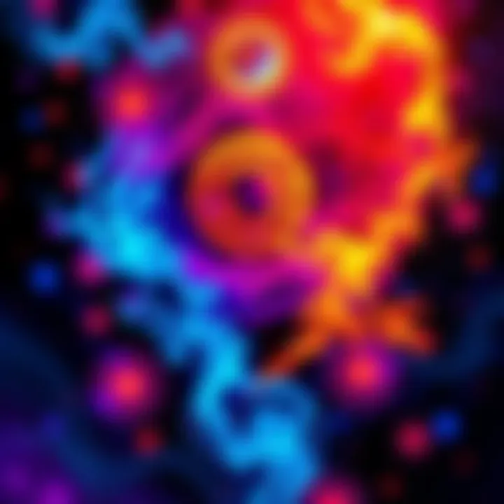 A vibrant representation of the Tao symbol intertwined with colorful psychedelic patterns, symbolizing a journey of self-discovery and consciousness exploration.