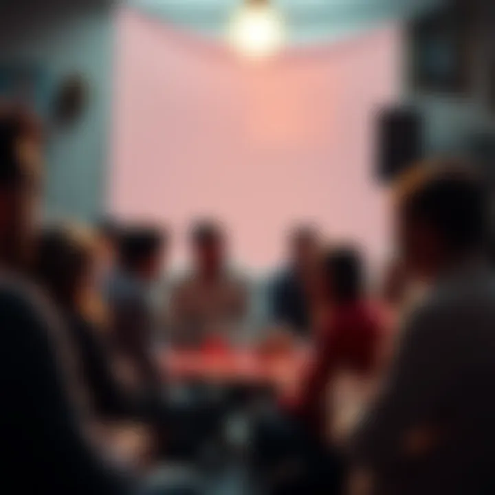 Gathering of Targeted Individuals in Portugal A group of people discussing their experiences related to gangstalking in a community setting in Portugal.