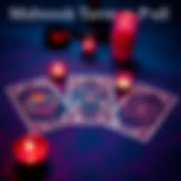 Three tarot cards laid out on a table, inviting viewers to choose one for guidance.