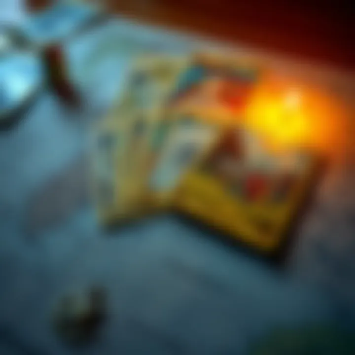 Tarot cards spread over a map symbolizing the interconnectedness of healthcare, economy, and ecology in crisis.