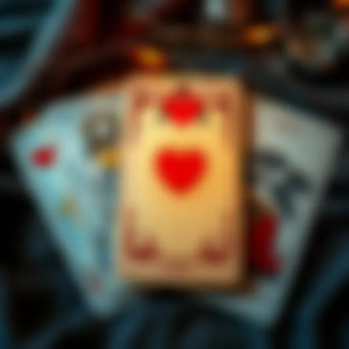 Tarot cards represent love life changes A set of tarot cards, with a focus on love-related symbols, hinting at changes in relationships and commitment