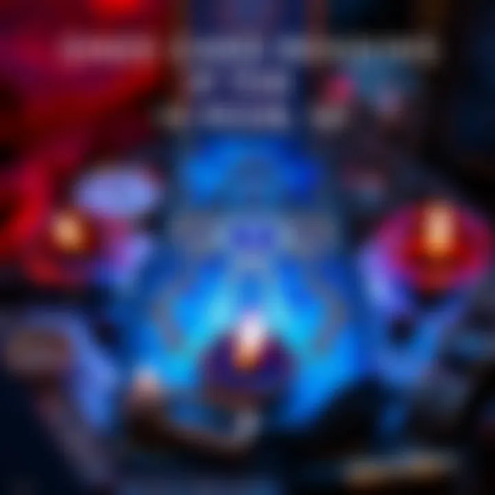 An inviting graphic showcasing a tarot card with mystical elements