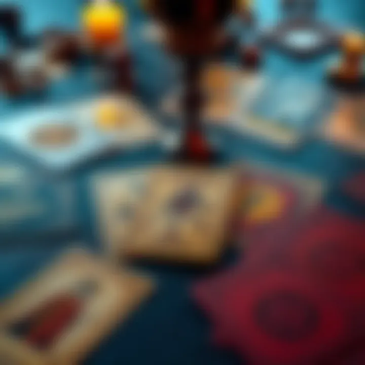 A set of tarot cards laid out on a table, representing guidance for a career change.