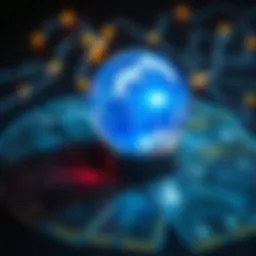 Tarot Cards and a Crystal Ball A set of tarot cards spread out with a glowing crystal ball, symbolizing psychic insights into hidden feelings.