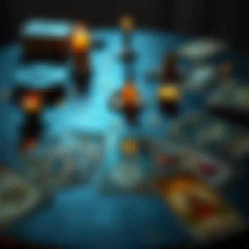 A spread of tarot cards laid out on a table, inviting people to ask questions for free readings.