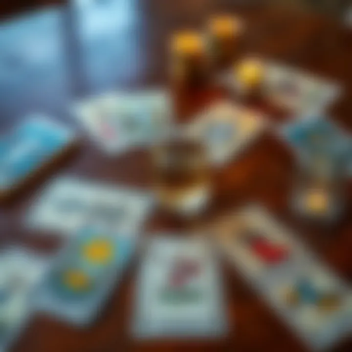 A set of tarot cards spread on a wooden table, reflecting weight loss themes and motivation.