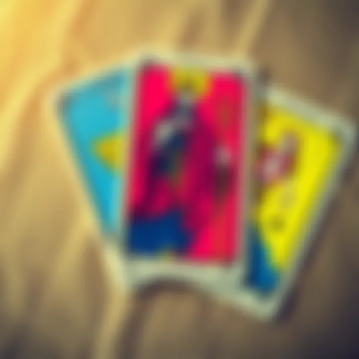Tarot Cards of Positive Sentiments A layout of tarot cards including the 9 of Cups, King of Wands, and Knight of Cups, symbolizing positive feelings and admiration from others.